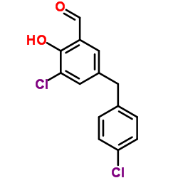 3-Chloro-5-(4-chlorobenzyl)-2-hydroxybenzaldehyde Structure