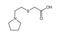 Acetic acid, 2-[[2-(1-pyrrolidinyl)ethyl]thio]结构式