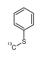 [(13C)Methylsulfanyl]benzene Structure