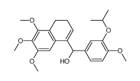 (3''-isopropoxy-4''-methoxyphenyl)-(5',6',7'-trimethoxy-3',4'-dihydronaphthalen-1'-yl)-methanol Structure