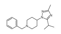 1-benzyl-4-(5-isopropyl-3-methyl-1H-1,2,4-triazol-1-yl)piperidine结构式