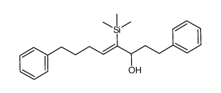 (Z)-1,8-diphenyl-4-(trimethylsilyl)oct-4-en-3-ol结构式