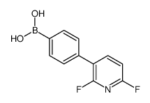 [4-(2,6-difluoropyridin-3-yl)phenyl]boronic acid结构式