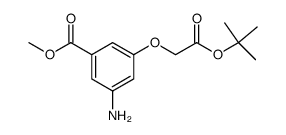 methyl α-(tert-butoxycarbonyl)-5-amino-m-anisate结构式