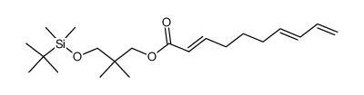 2,2-dimethyl-3-<(tert-butyldimethylsilyl)oxy>propyl (E,E)-deca-2,7,9-trienoate Structure