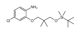 2-(3-([tert-butyl(dimethyl)silyl]oxy)-2,2-dimethylpropoxy)-4-chloroaniline Structure