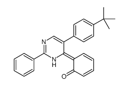 6-[5-(4-tert-butylphenyl)-2-phenyl-1H-pyrimidin-6-ylidene]cyclohexa-2,4-dien-1-one结构式