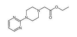 ethyl 2-[4-(2-pyrimidinyl)piperazino]acetate Structure