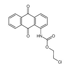 (9,10-dioxo-9,10-dihydro-anthracen-1-yl)-carbamic acid 2-chloro-ethyl ester Structure