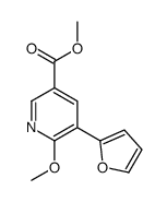 methyl 5-(furan-2-yl)-6-methoxypyridine-3-carboxylate Structure