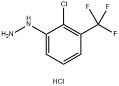 (2-氯-3-(三氟甲基)苯基)肼盐酸盐结构式
