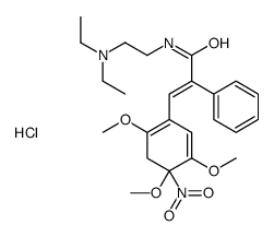 N-[2-(diethylamino)ethyl]-4-nitro-alpha-[(2,4,5-trimethoxyphenyl)methylene]phenylacetamide monohydrochloride picture