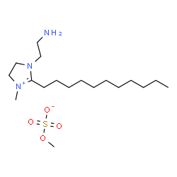 1-(2-aminoethyl)-4,5-dihydro-3-methyl-2-undecyl-1H-imidazolium methyl sulphate结构式