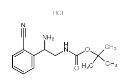 tert-butyl N-[2-amino-2-(2-cyanophenyl)ethyl]carbamate Structure