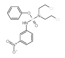 Phosphorodiamidic acid,N,N-bis(2-chloroethyl)-N'-(m-nitrophenyl)-, phenyl ester (7CI)结构式