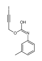 3-iodoprop-2-ynyl N-(3-methylphenyl)carbamate结构式