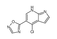 4-氯-5-(1,2,4-噁二唑-5-基)-1H-吡咯并[2,3-B]吡啶结构式