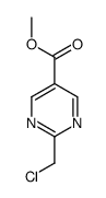 methyl 2-(chloromethyl)pyrimidine-5-carboxylate结构式