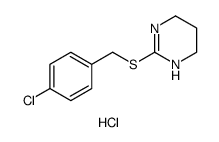 Pyrimidine, 2-[[(4-chlorophenyl)methyl]thio]-1,4,5,6-tetrahydro-, hydrochloride Structure