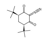 2-diazo-4,6-cis-di-tert-butyl-1,3-cyclohexanedione结构式