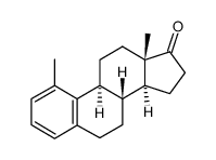 1-methyloestra-1,3,5(10)-trien-17-one结构式