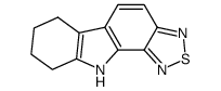 6,7,8,9-Tetrahydro-(1,2,5)thiadiazolo(3,4-a)carbazole结构式