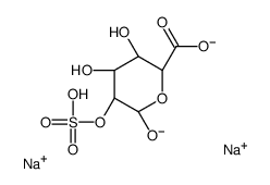 α-D-galactopyranuronic acid 2-(hydrogen sulphate), disodium salt structure