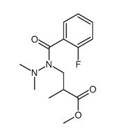 methyl 3-[dimethylamino-(2-fluorobenzoyl)amino]-2-methylpropanoate Structure