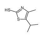 5-isopropyl-4-methyl-3H-thiazole-2-thione结构式