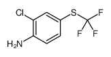 Benzenamine, 2-chloro-4-[(trifluoromethyl)thio] Structure