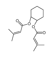 [(1R,2S)-2-(3-methylbut-2-enoyloxy)cyclohexyl] 3-methylbut-2-enoate Structure