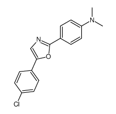 4-[5-(4-chloro-phenyl)-oxazol-2-yl]-N,N-dimethyl-aniline结构式