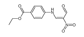 4-(2-nitro-3-oxo-propenylamino)-benzoic acid ethyl ester Structure