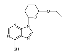 9-(6-ethoxy-tetrahydro-pyran-2-yl)-3,9-dihydro-purine-6-thione Structure