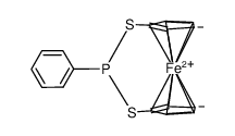 1,3-dithia-2-phenylphosphino-[3]ferrocenophane Structure