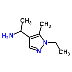 1-(1-ETHYL-5-METHYL-1H-PYRAZOL-4-YL)-ETHYLAMINE结构式