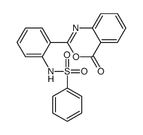 N-[2-(4-oxo-3,1-benzoxazin-2-yl)phenyl]benzenesulfonamide结构式