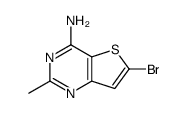 6-Bromo-2-methylthieno[3,2-d]pyrimidin-4-amine结构式