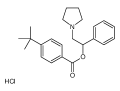 (1-phenyl-2-pyrrolidin-1-ylethyl) 4-tert-butylbenzoate,hydrochloride Structure