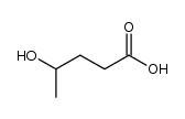 γ-hydroxyvaleric acid Structure