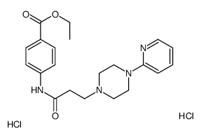 ethyl 4-[3-(4-pyridin-2-ylpiperazin-1-yl)propanoylamino]benzoate,dihydrochloride Structure