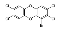 1-bromo-2,3,7,8-tetrachlorodibenzo-p-dioxin结构式