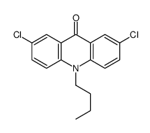 10-butyl-2,7-dichloroacridin-9-one结构式