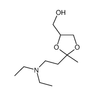 [2-[2-(diethylamino)ethyl]-2-methyl-1,3-dioxolan-4-yl]methanol结构式