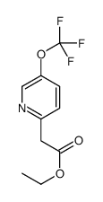 ethyl 2-[5-(trifluoromethoxy)pyridin-2-yl]acetate Structure