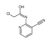 2-氯-N-(3-氰基-2-吡啶基)乙酰胺结构式