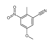 5-Methoxy-2-methyl-3-nitrobenzonitrile structure