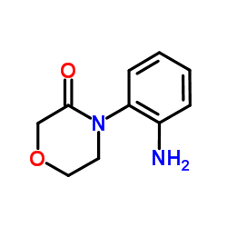 3-Morpholinone, 4-(2-aminophenyl)- structure