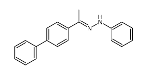 biphenyl methyl ketone phenyl hydazone Structure