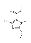 methyl 5-bromo-3-methyl-2-methylsulfanylimidazole-4-carboxylate结构式